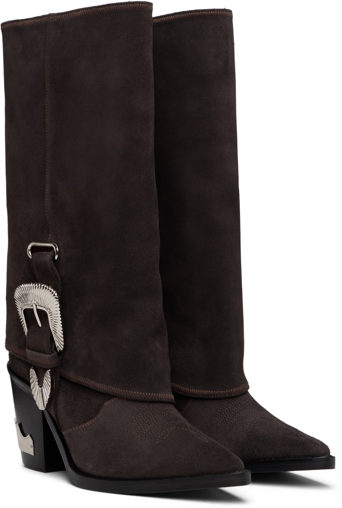 Toga Pulla SSENSE Exclusive Brown Western Style Boots