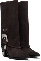 Toga Pulla SSENSE Exclusive Brown Western Style Boots
