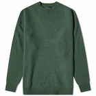 Beams Plus Men's 9G Crew Knit in Green