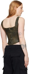 MISBHV SSENSE Exclusive Brown Faux-Leather Tank Top