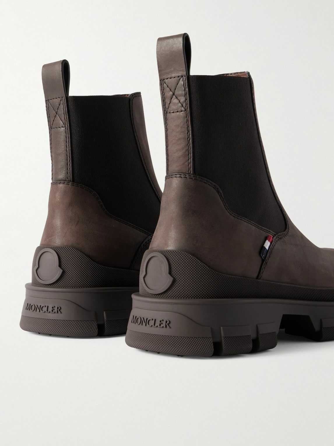 Moncler - Hevea Leather Chelsea Boots - Brown