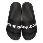Burberry Black Burberry Kingdom Pool Slides