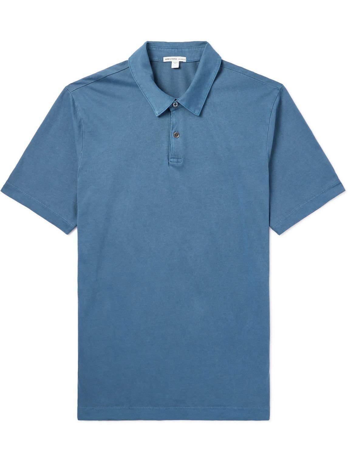 James Perse - Supima Cotton-Jersey Polo Shirt - Blue James Perse