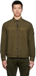 C.P. Company Khaki Taylon L Zipped Shirt