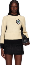 Marc Jacobs Black & Off-White Trompe L'oeil Sweater