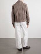 Oliver Spencer - Witley Checked Cotton-Blend Jacket - Brown