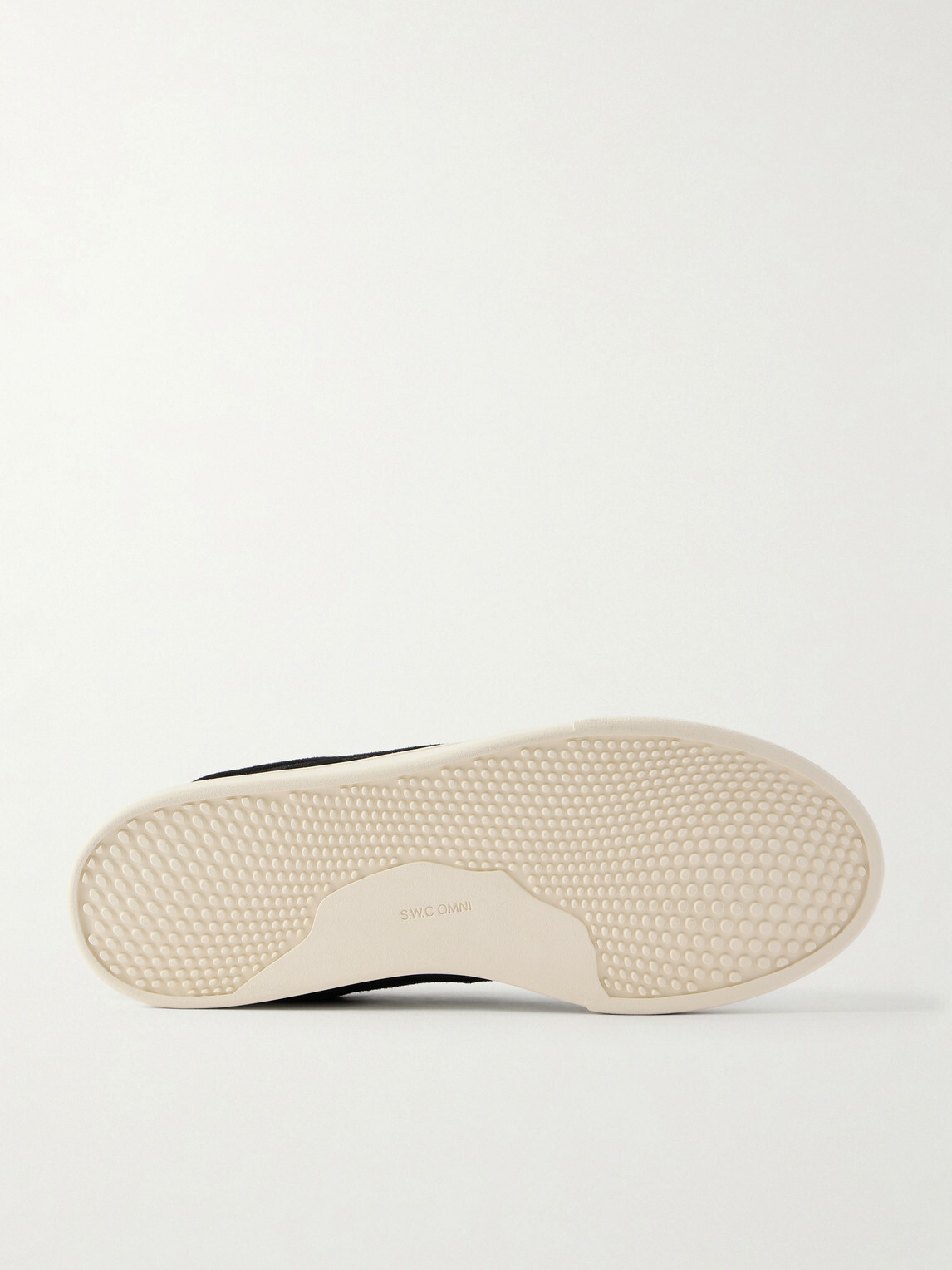 Omni - Matta Leather-Trimmed Suede Sneakers - Black