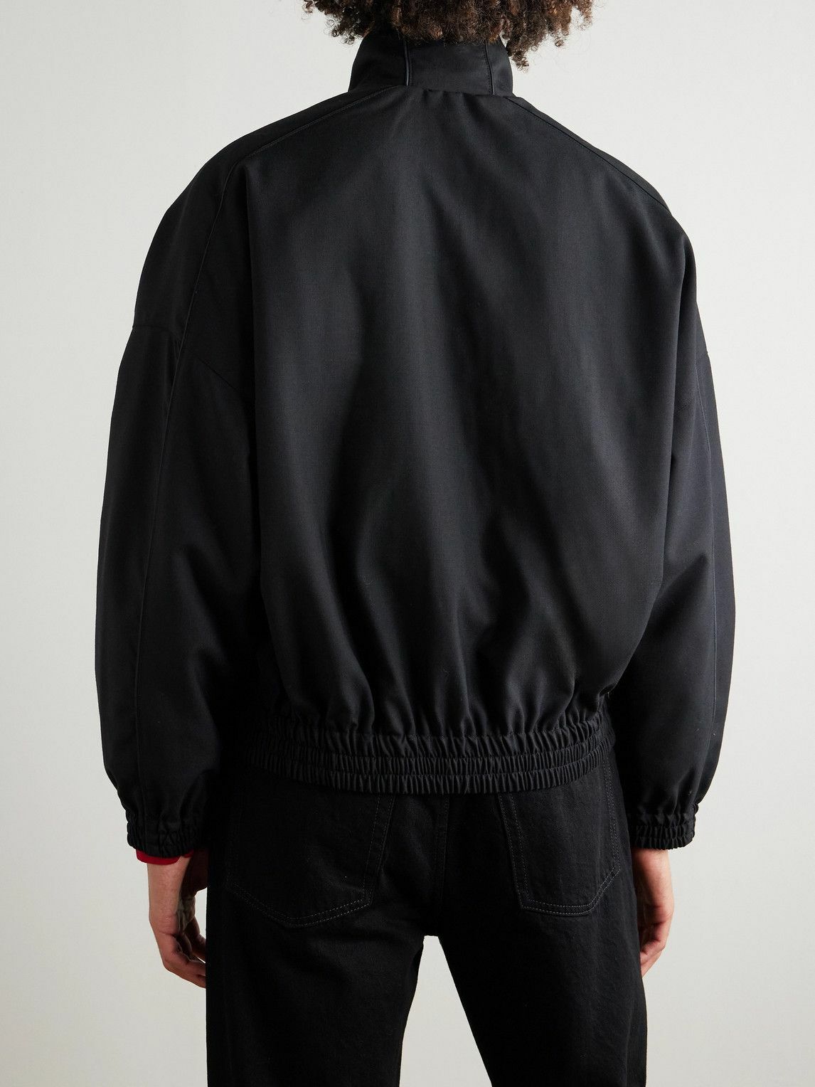 Willy Chavarria - Ruff Rider Logo-Embroidered Wool Bomber Jacket - Black