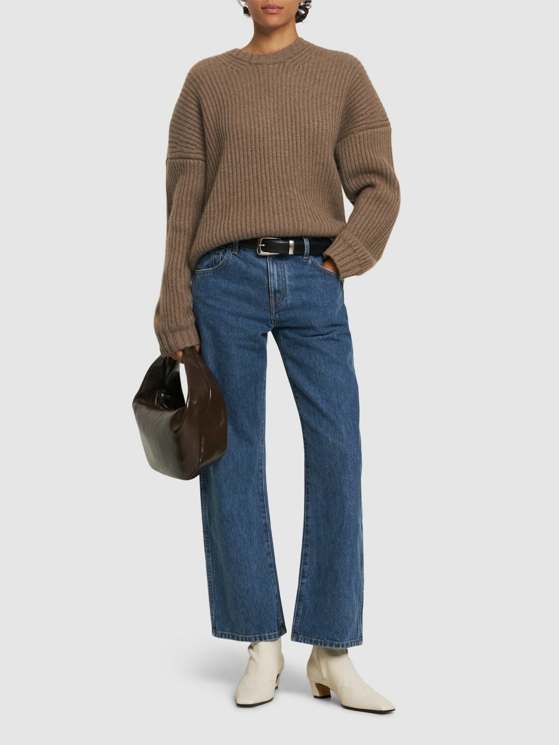 【Khaite】Kerrie ミッドライズ ストレートジーンズ KHAITE Kerrie Mid Rise Straight Jeans Khaite