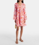 Heidi Klein Deia floral linen kaftan