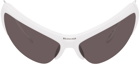 Balenciaga White Wire Cat Sunglasses