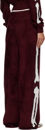 AMIRI Burgundy Bones Track Pants