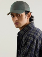 Burberry - Iridescent Cotton-Twill Baseball Cap - Green