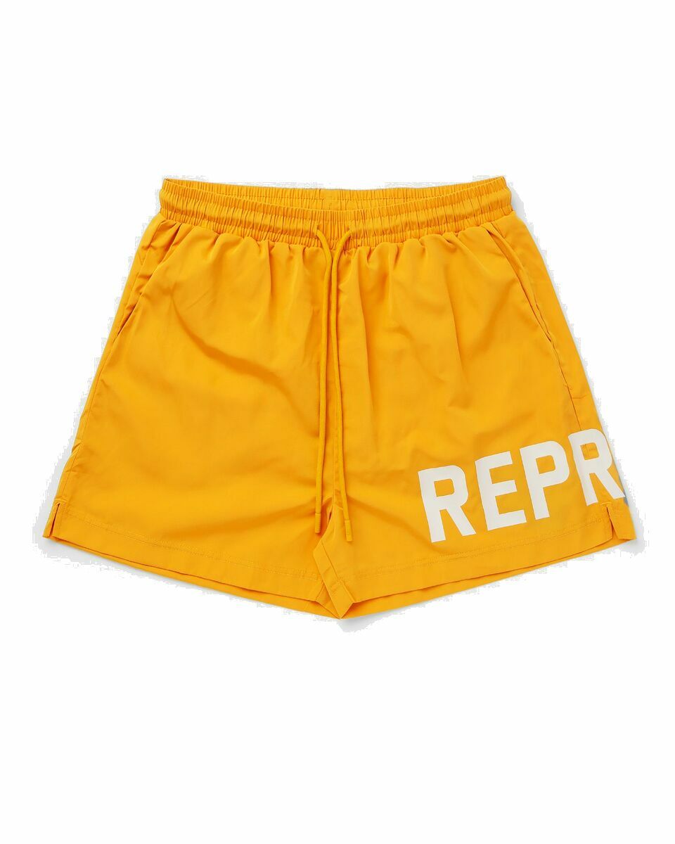 Photo: Represent Represent Swim Short Yellow - Mens - Swimwear