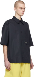 Wooyoungmi Navy Oversized Cotton Shirt