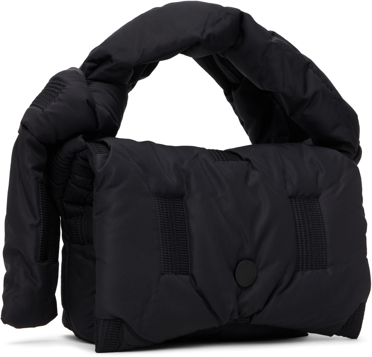ISSEY MIYAKE Black Square Cushion Bag