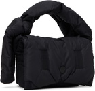ISSEY MIYAKE Black Square Cushion Bag
