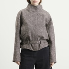 Entire Studios Women's Contrast Aviator Jacket in Brindle