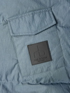 Rag & Bone - Logo-Appliquéd Quilted Cotton-Blend Shell Hooded Down Jacket - Blue