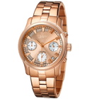 JBW Muse Chronograph Quartz Diamond Rose Gold Dial Unisex Watch JB-6217-L
