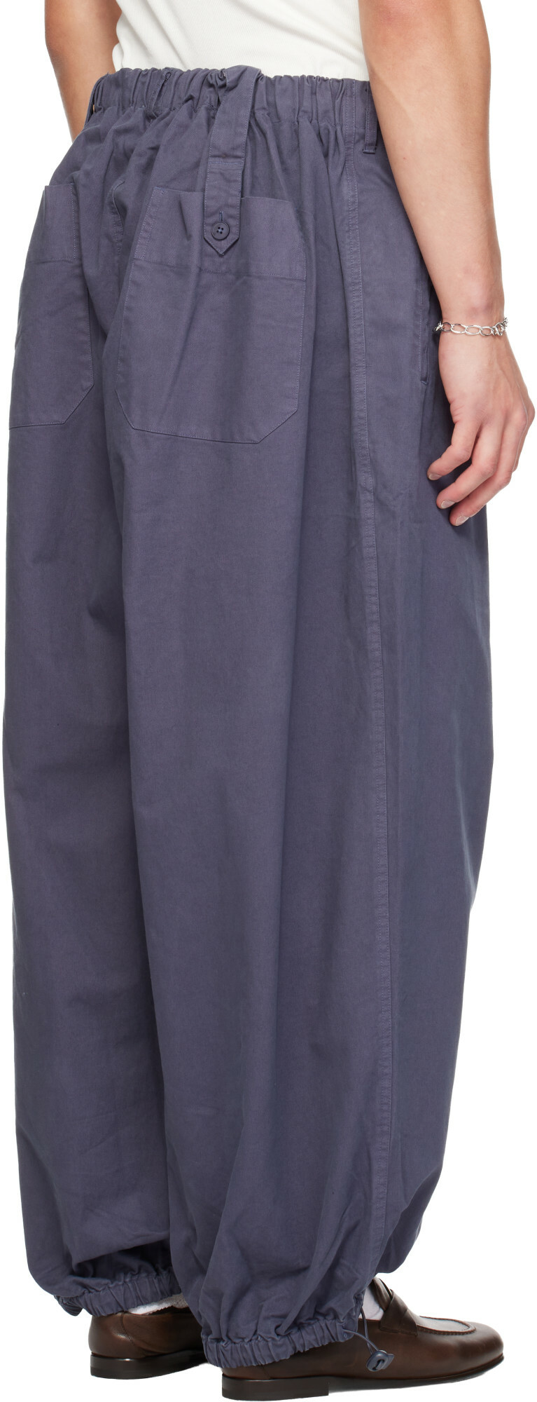 Entire Studios Navy Profile Trousers