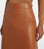 Ralph Lauren Collection Jacqueline leather midi skirt