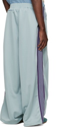 NEEDLES Blue Poly Smooth H.D. Track Pants