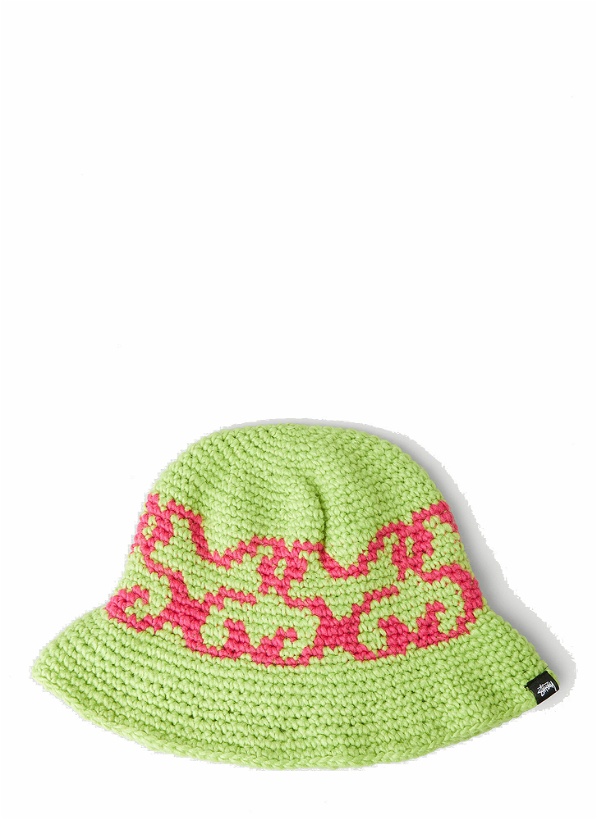 Photo: Knit Bucket Hat in Green