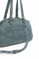 Diesel 1DR Dome-Shoulder bag in denim with Oval D logo - Shoulder Bags - Unisex - Blue