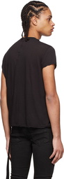 Rick Owens Drkshdw Black Cotton T-Shirt