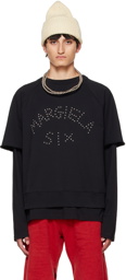 MM6 Maison Margiela Black Studded T-Shirt