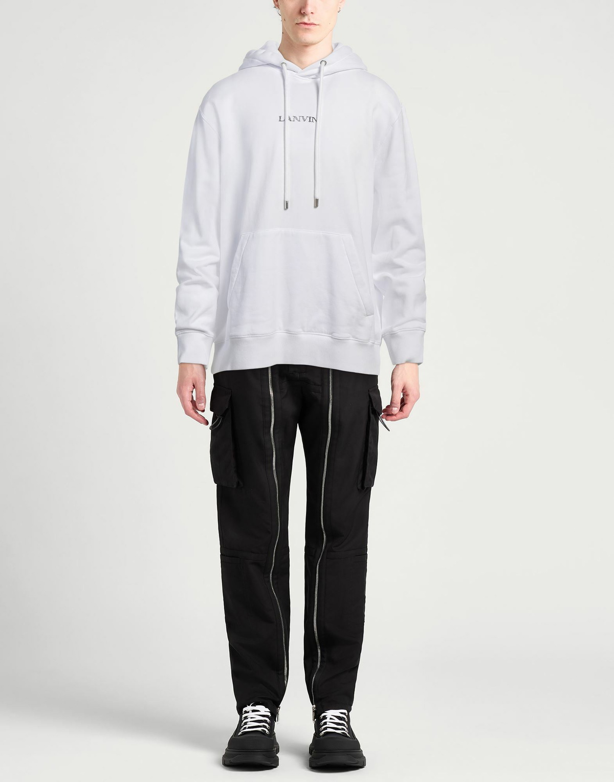 Lanvin Mens Sweatshirt in White