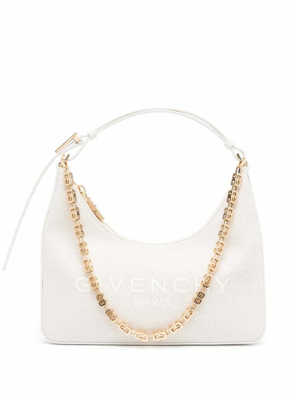 Givenchy Moon Cut-out Leather Mini Bag in White