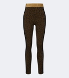 Goldbergh Caitlyn leopard-print ski leggings