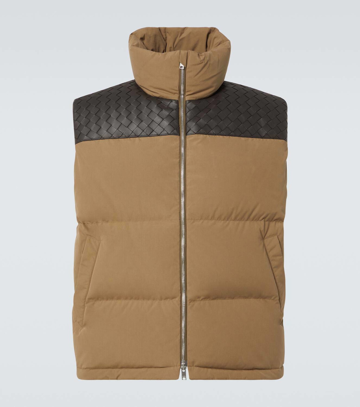 Bottega Veneta Frosted cotton poplin down vest