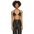 Pihakapi SSENSE Exclusive Black Leather Bra