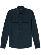 Ermenegildo Zegna - Cotton-Corduroy Shirt - Blue