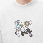 Skateboard Cafe Men's Dancing Crew Sweat in Heather Grey