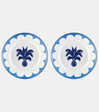 Aquazzura Casa Jaipur set of 2 dessert plates