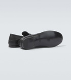 Gucci Como Horsebit Web Stripe leather loafers