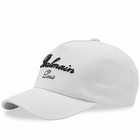 Balmain Women's Signature Embroidered Cap in White