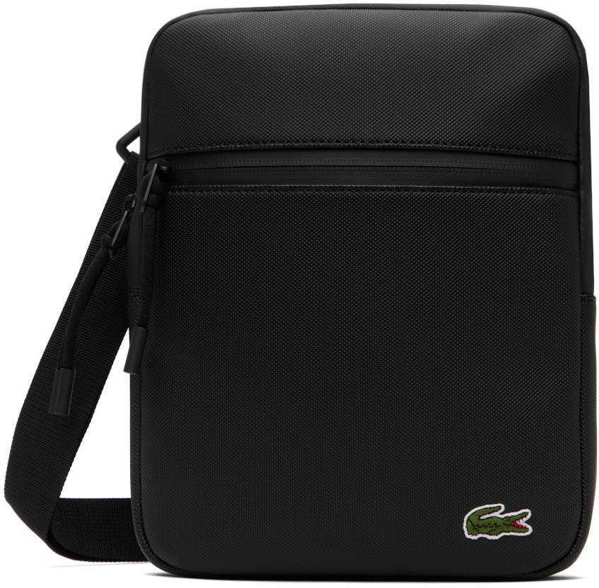 Lacoste Black LCST Medium Petit Piqué Bag Lacoste