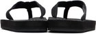 Maison Kitsuné Black Indosole Edition 'Easy Living' Flip-Flops