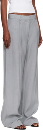 St. Agni Gray Classic Pintuck Trousers