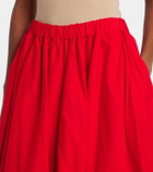 Noir Kei Ninomiya Gathered cotton midi skirt