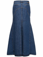 ZIMMERMANN - Luminosity Cotton Denim Maxi Skirt
