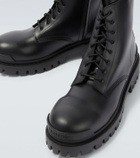 Balenciaga Combat Strike leather combat boots