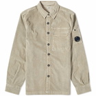 C.P. Company Men's Corduroy Overshirt in Silver Sage