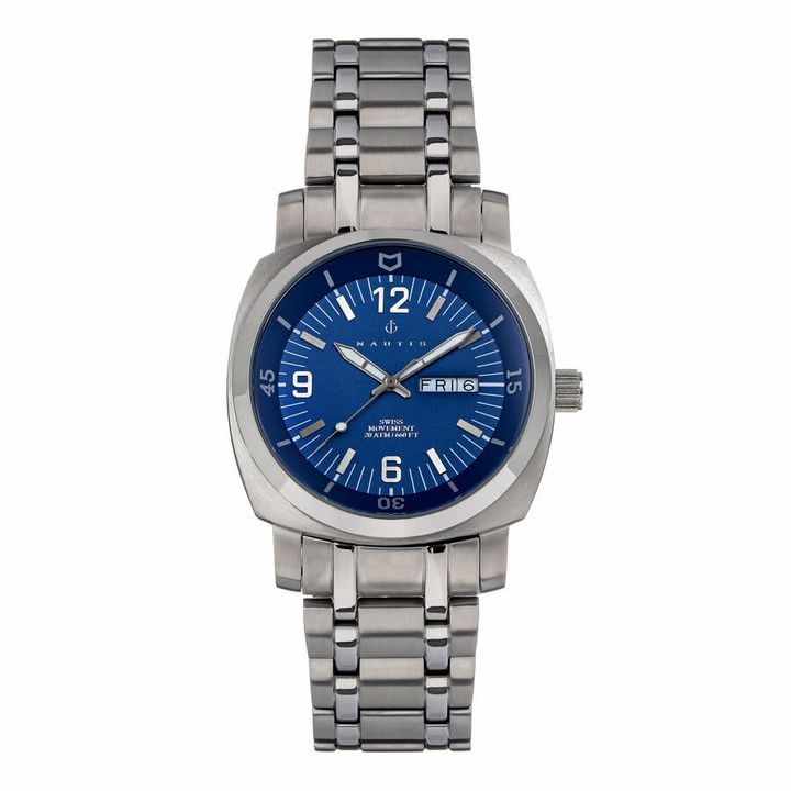 Photo: Nautis Stealth Quartz Blue Dial Mens Watch GL2087-C