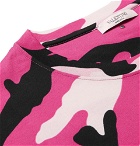Valentino - Camouflage-Print Cotton-Jersey T-Shirt - Men - Pink